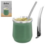 HUDSON SET MATE ACERO C/BOMB.VASO VERDE CX6