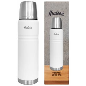 HUDSON TERMO ACERO 1000 ML BLANCO CX6