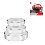 CRYSTAL ROCK SET X 3 MOLDES TORTA ACERO 24-26-28CM