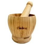 HUDSON MORTERO DE BAMBU 11CM CX12