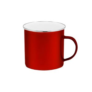 COOL JARRO ENLOZADO 8CM ROJO/NEGRO PACKX8