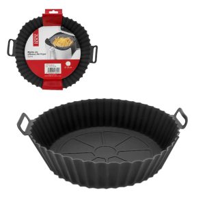 CRYSTAL R.MOLDE SILIC.AIR FRYER 17CM RED