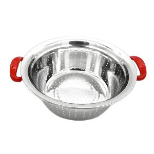 CRYSTAL R.COLAPASTA C/ASAS Nº26CM ACERO