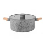 HUDSON FORJADO CACEROLA 24CM M/MADERA CX4