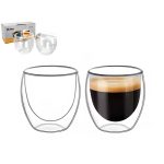 HUDSON SET 2 VASOS DOBLE PARED 150ML CX24
