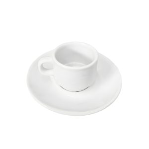 TAZA CAFE C/PLATO PORCELANA
