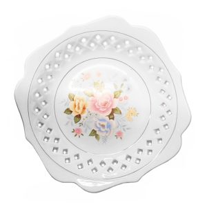 PLATO P/COLGAR CALADO 16CM PORC.DECORADO